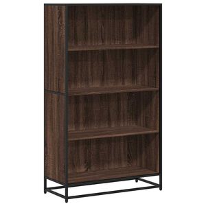 vidaXL Bokhylle brun eik 80,5x35x139 cm konstruert tre