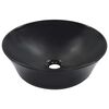 vidaXL Vask 41x12,5 cm keramikk svart