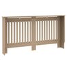 vidaXL Radiator Deksel 2 pcs Brun 152 x 19 x 81,5cm Konstruert tre