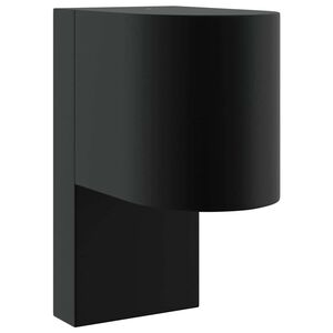 vidaXL Utevegglampe Svart 12 x 7 x 15 cm Rustfritt St&aring;l