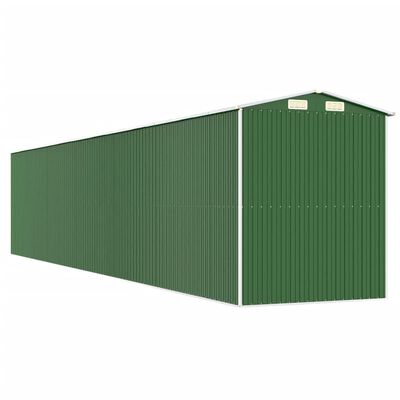 vidaXL Hageskur grønn 192x1021x223 cm galvanisert stål