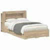 vidaXL Sengeramme med oppbevaring Sonoma eik 120 x 200 cm