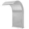 vidaXL Bassengfontene rustfritt st&aring;l 45x30x65 cm s&oslash;lv