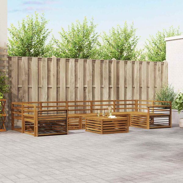 vidaXL Utend&oslash;rs sofa-sett 8 pcs Naturlig