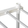 vidaXL Tubular Shelf med lagring Hvit 43 x 27 x 90 cm Aluminium