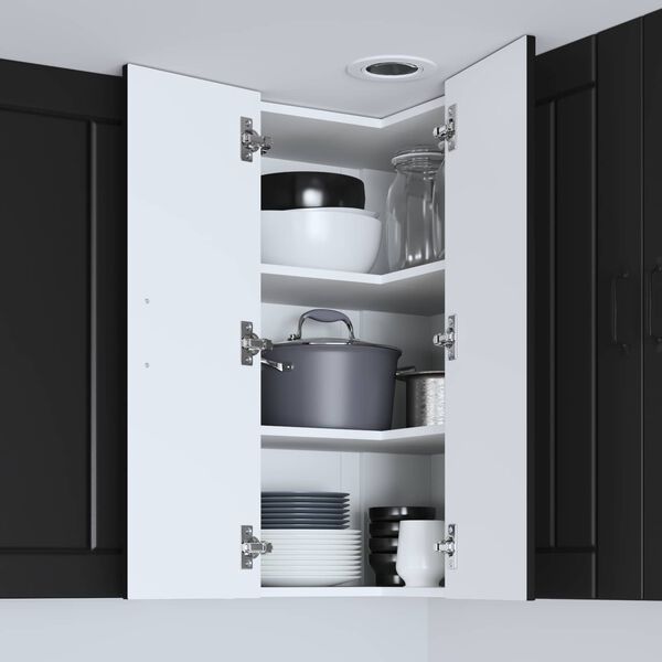 vidaXL Kj&oslash;kkenskap Svart 57 x 57 x 80 cm Konstruert tre