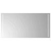 vidaXL LED Badevindu med speil Gjennomsiktig 80 x 40 cm herdet glass
