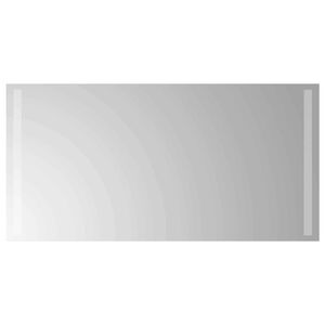vidaXL LED Badevindu med speil Gjennomsiktig 80 x 40 cm herdet glass
