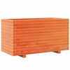 vidaXL Plantekasse voksbrun 90x40x49,5 cm heltre furu