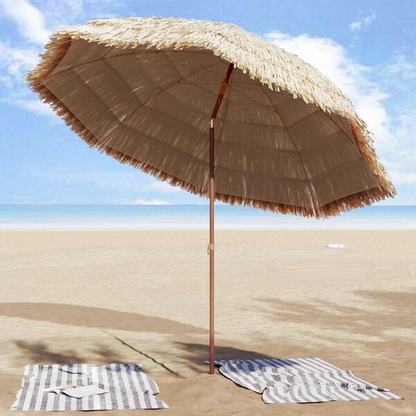 vidaXL Hageparasol Naturlig 255 x 255 x 255 cm