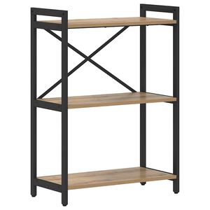 vidaXL Bokhylle 60 x 30 x 85 cm Konstruert tre Artisan Eik
