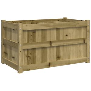 vidaXL Hageplantekasse 90x50x50 cm impregnert furu