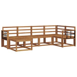 vidaXL Utend&oslash;rs sofa-sett 6 pcs Naturlig
