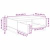 vidaXL Kaffebord Artisan Eik 90 x 60 x 35 cm Konstruert tre