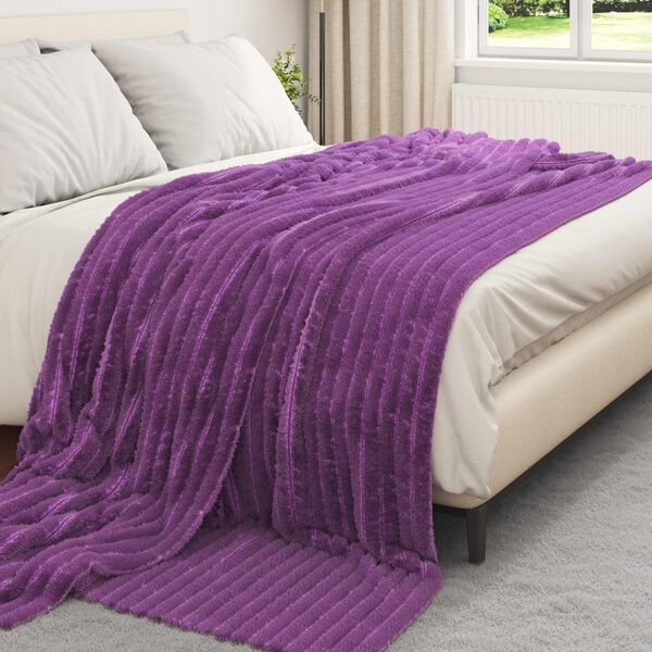 vidaXL Kastteppe Lilla 240 x 220 cm Fleece