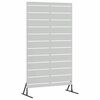 vidaXL Personvernsvegg 100 x 50 x 180 cm Galvanisert st&aring;l S&oslash;lv