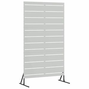vidaXL Personvernsvegg 100 x 50 x 180 cm Galvanisert st&aring;l S&oslash;lv