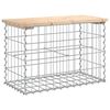 vidaXL Hagebenk gabiondesign 63x31,5x42 cm heltre furu