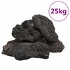 vidaXL Lavasteiner 25 kg svart 10-30 cm