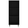 vidaXL Highboard svart 34,5x34x180 cm konstruert tre