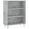 vidaXL Highboard betonggr&aring; 69,5x32,5x180 cm konstruert tre