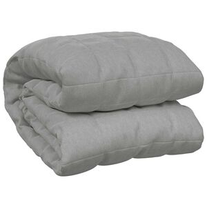 vidaXL Vektdyne gr&aring; 150x200 cm 7 kg stoff