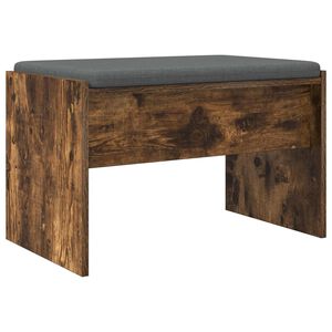 vidaXL Gangbenk med pute R&oslash;kt eik 63 x 38 x 40 cm