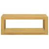 vidaXL Veggmontert baderomsskap 90x45x35 cm heltre teak