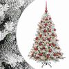vidaXL Kunstig juletre med kuler 150 cm 150 LED-lys Varmhvit