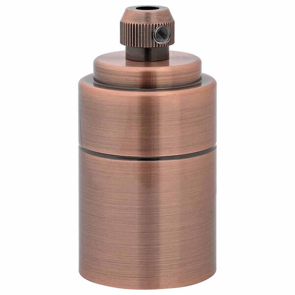 vidaXL Lampeholdere 2 stk rød bronse E27