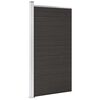 vidaXL Gjerdepanel WPC 95x186 cm svart