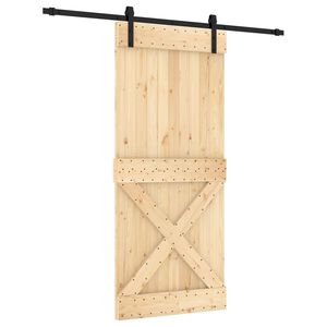 vidaXL Skyved&oslash;r 90 x 210 cm Massiv Furu Tre (Ubehandlet)