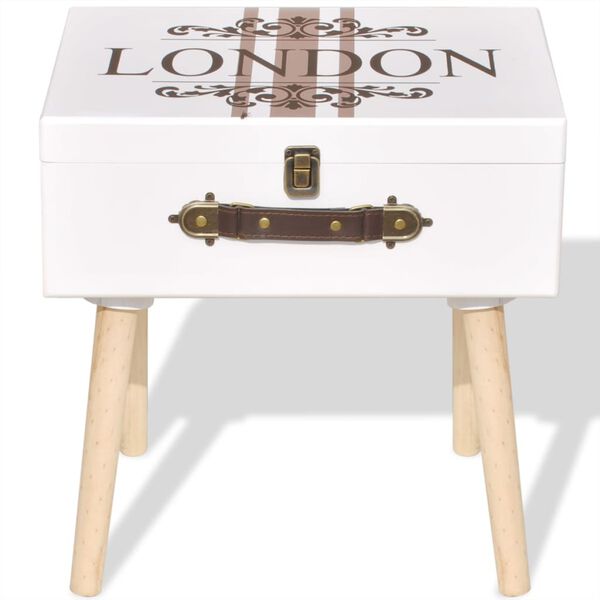 vidaXL Skjenk 40x30x41,5 cm hvit