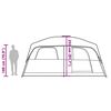 vidaXL Familietelt 8 personer grå og oransje vanntett