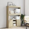 vidaXL Highboard sonoma eik 92x33x140 cm konstruert tre
