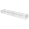 vidaXL Gabion h&oslash;ybed galvanisert st&aring;l 450x90x50 cm
