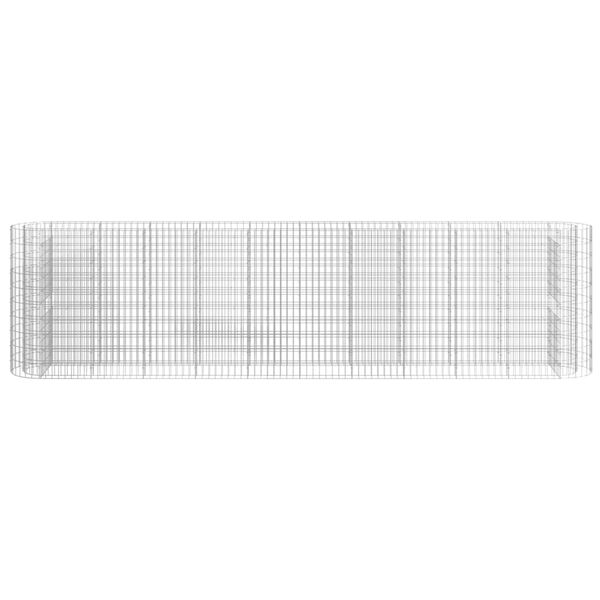 vidaXL Gabion høybed galvanisert jern 400x50x100 cm