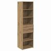 vidaXL H&oslash;yskap Artisan Eik 50 x 42,5 x 185 cm Konstruert tre
