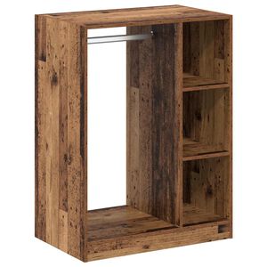 vidaXL Garderobeskap Gammelt tre 77 x 48 x 102 cm Konstruert tre