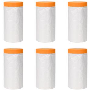 vidaXL St&oslash;vb&aring;nd med limtape 6 stk. Gjennomsiktig 140 x 3300 cm HDPE
