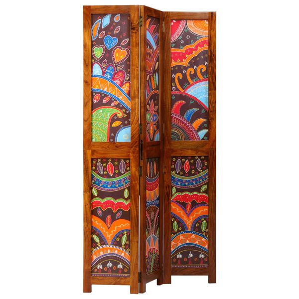 vidaXL Romdeler Honning brun 105 x 1,5 x 180 cm Solid akasietre