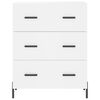 vidaXL Highboard hvit 69,5x34x180 cm konstruert tre