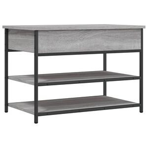 vidaXL Skoskap gr&aring; sonoma 70x42,5x50 cm konstruert tre