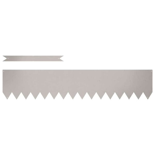 vidaXL Gjerdekant 10 pcs Brun 100 x 0.05 x 20 cm Cortenst&aring;l