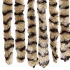 vidaXL Fluegardin beige og brun 100x200 cm chenille