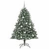 vidaXL Kunstig juletre med 300 LED gr&oslash;nn 180 cm PVC og plast og st&aring;l