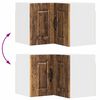 vidaXL Kj&oslash;kkenskap med d&oslash;r Gammelt tre 57 x 57 x 40 cm Konstruert tre
