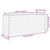 vidaXL Plantekasse 110x40x45,5 cm impregnert furu