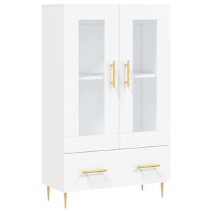 vidaXL Highboard hvit 69,5x31x115 cm konstruert tre