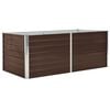 vidaXL Forh&oslash;yet hagebed 160x80x45 cm galvanisert st&aring;l brun